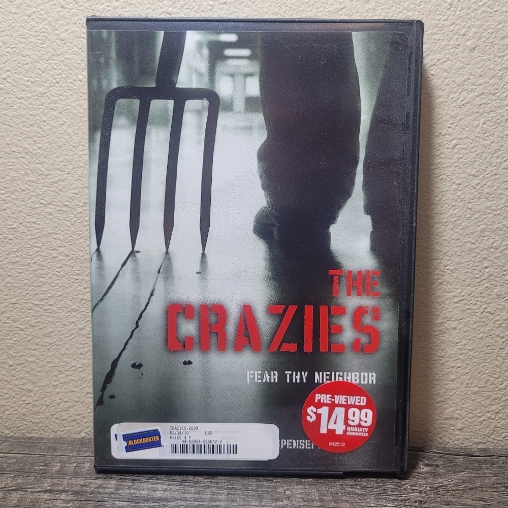 The Crazies Movie Fear Thy Neighbor DVD in Blockbuster Case